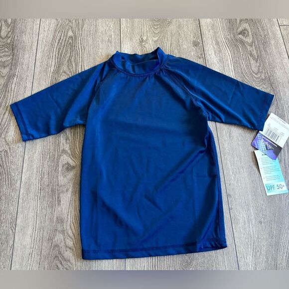 Kanu Kids Swim Rash Guard - Blue - Picture 1 of 3